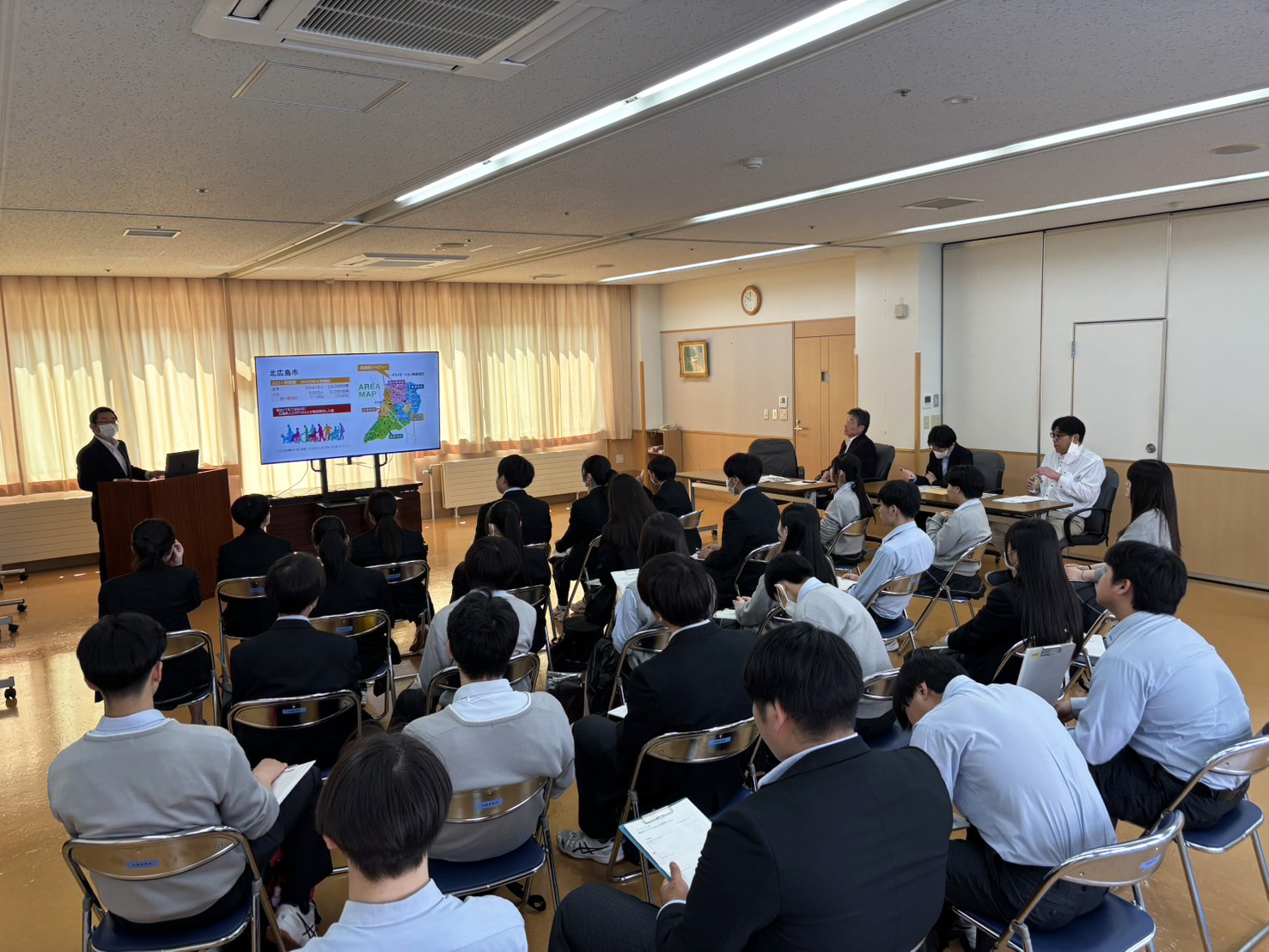 北広島西高校の「キタニシプロジェクトⅡ（福祉体験、ボランティア）」今年度もスタートしました！