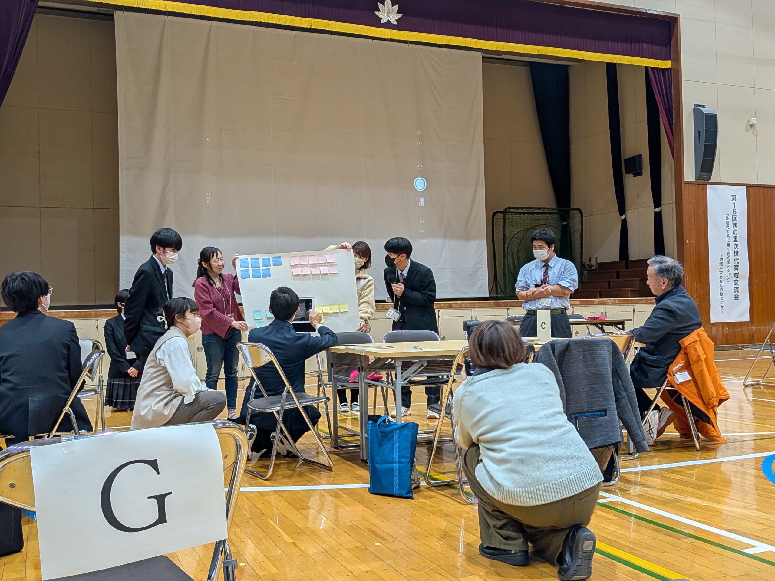 北広島西高校で開催された「第16回 西の里次世代育成交流会」に参加しました