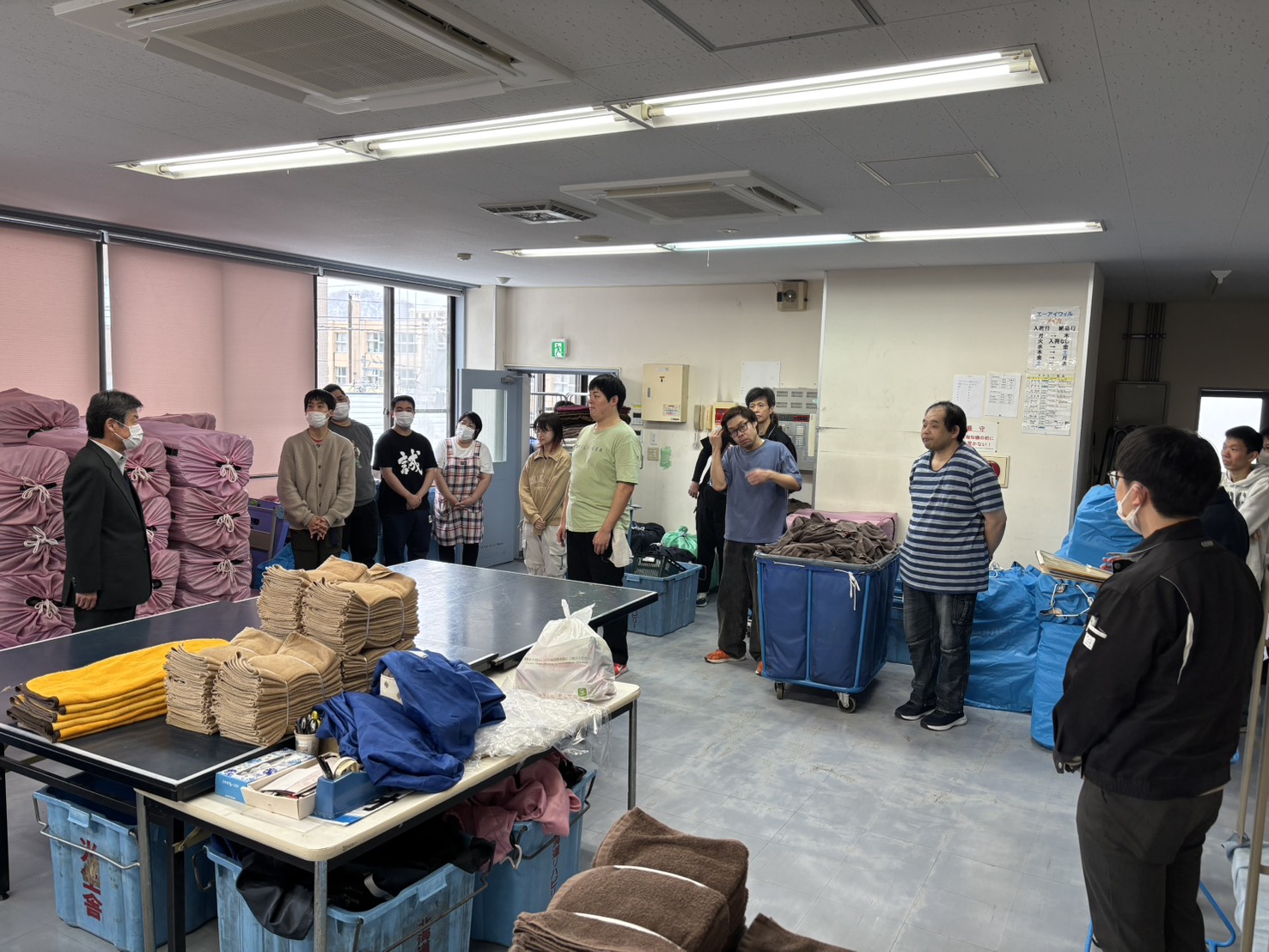 年末を迎え、理事長より年末のご挨拶がありました。